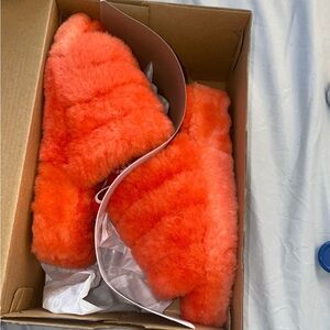 UGG fur slides